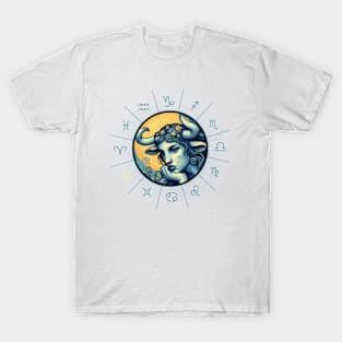 ZODIAC Taurus - Astrological TAURUS - TAURUS - ZODIAC sign - Van Gogh style - 9 T-Shirt